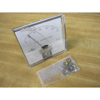 Wilbac 18305 Panel Meter 0-30 A.C. Amps Cracked Housing