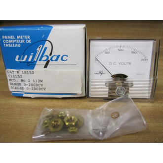 Wilbac C18152 Panel Meter CAT No. 18152