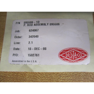 Destaco 895586-1D Rod Assembly 895586 - New No Box