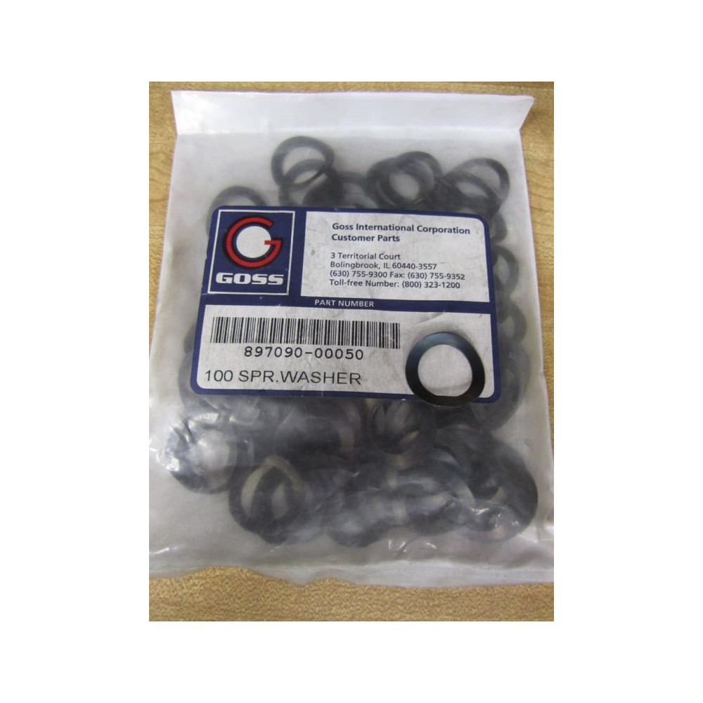 Goss 897090-00050 Spring Washer  89709000050 (Pack of 100)
