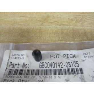 GBC040142-03105 Screw-Soc Set CP GBC04014203105 (Pack of 24) - New No Box