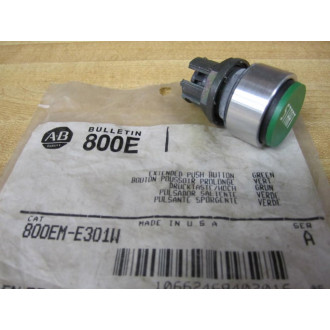 Allen Bradley 800EM-E301W Start Push Button 800EME301W