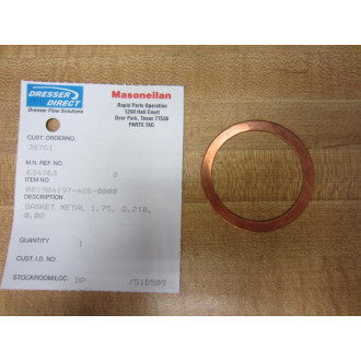 Dresser 001904197-426-0000 Metal Gasket 634763