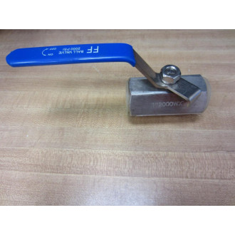 1" 200 WOG FF Ball Valve 2000 PSI - New No Box