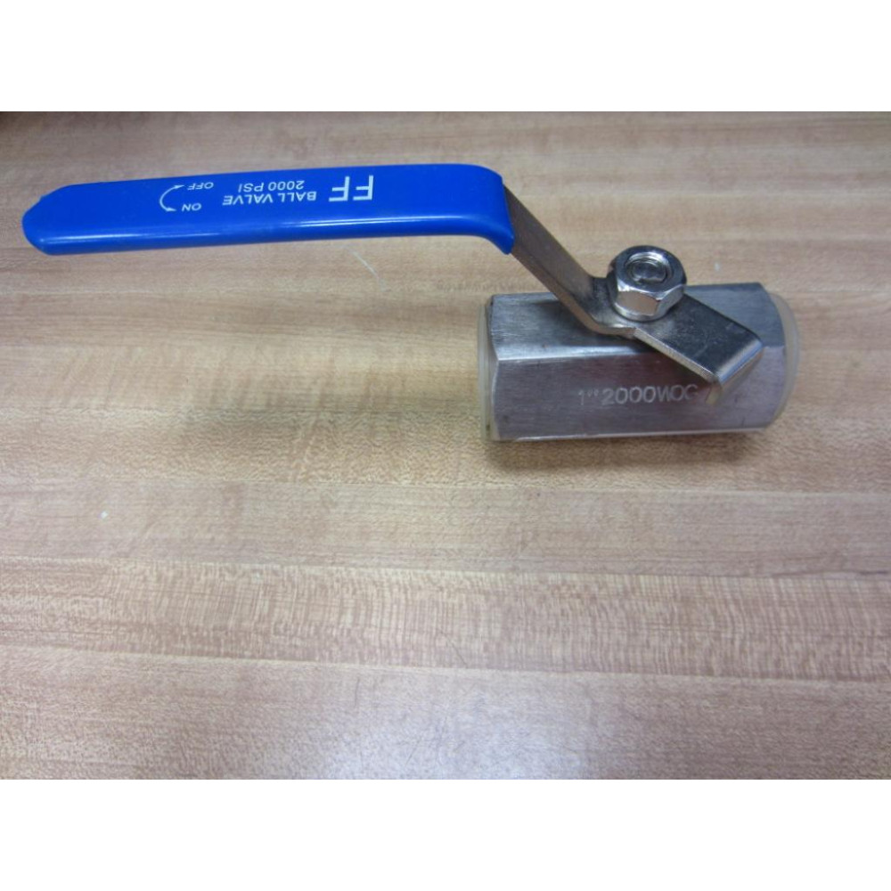 1" 200 WOG FF Ball Valve 2000 PSI - New No Box