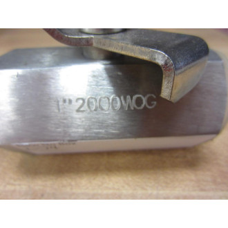 1" 200 WOG FF Ball Valve 2000 PSI - New No Box