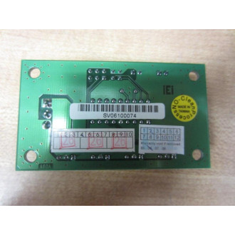 IEI 131A60-00-020 Circuit Board 131A6000020 WWires - Used