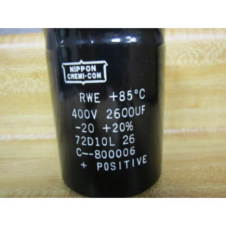Nippon Chemi-Con 72D10L 26 Capacitor 400V 2600UF - Used