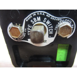 General Electric 10BR342 Type SBM Switch - Parts Only
