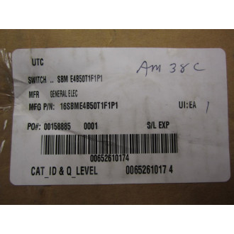 General Electric E4B50T1F1P1 Type SBM Switch