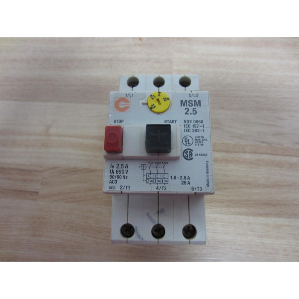 Advance Controls MSM 2.5 Overload Relay - Used