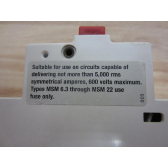 Advance Controls MSM 2.5 Overload Relay - Used