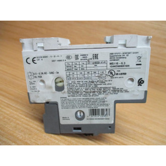 ABB MS116-6.3 Manual Motor Starter MS11663 - Used