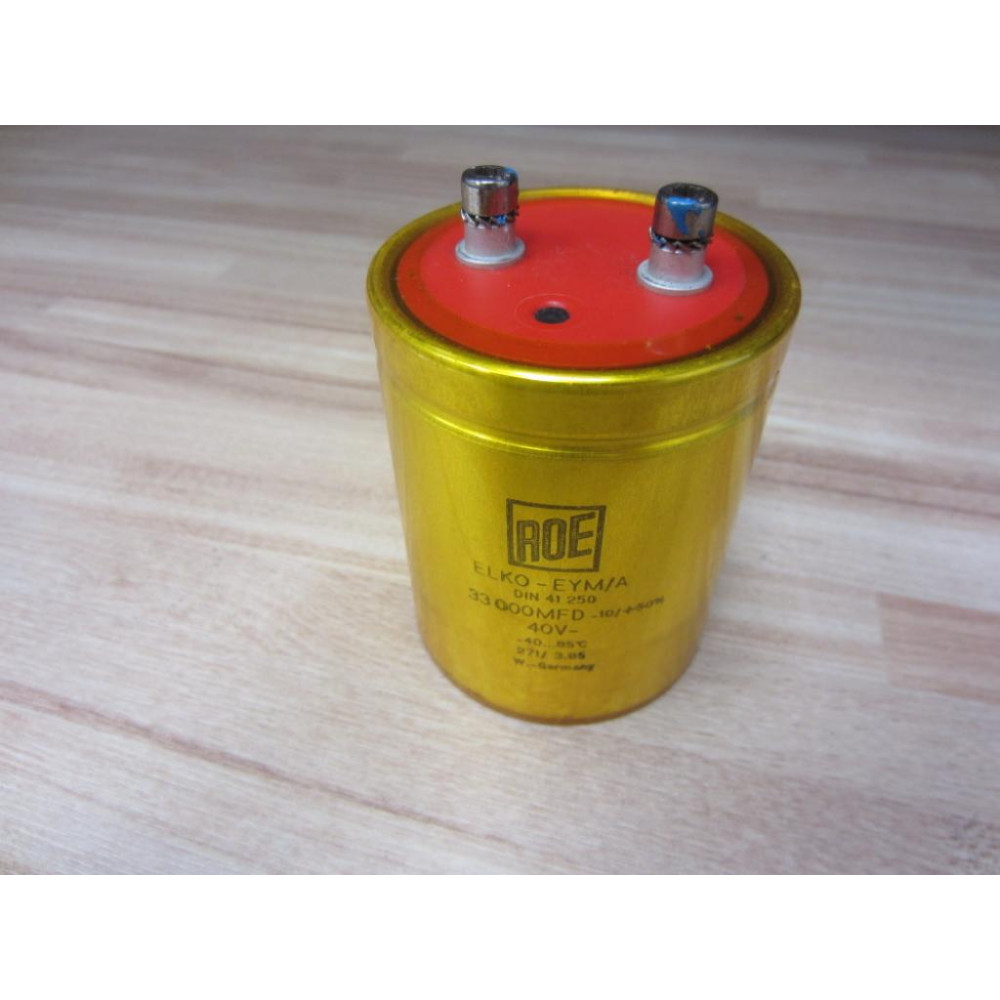 Roe EYMA Capacitor EYMA 33 000 MFD -10+50% 40 v - New No Box