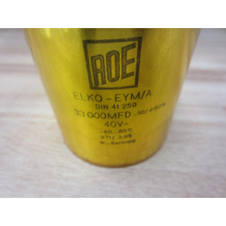 Roe EYMA Capacitor EYMA 33 000 MFD -10+50% 40 v - New No Box