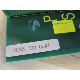 Siemens 6ES5 700-0LA1 Circuit Board 811 0273 01 A WO Gray Cover - Used
