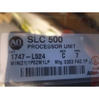 Allen Bradley 1747-L524 SLC502 CPU 1747L524 Ser C Frn 7 - Used