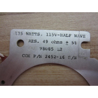 Cox 2452-16 Electric Heating Element
