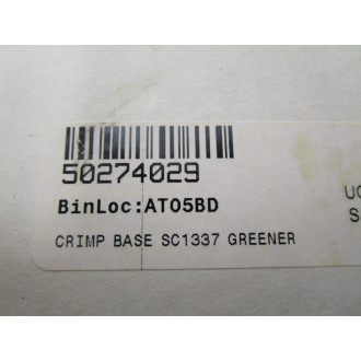 Greener SC 1337 Crimper Bases