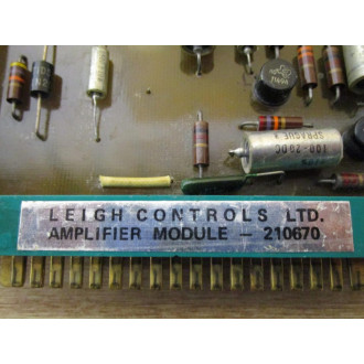 Leigh Controls 210670 Amplifier Module - Used