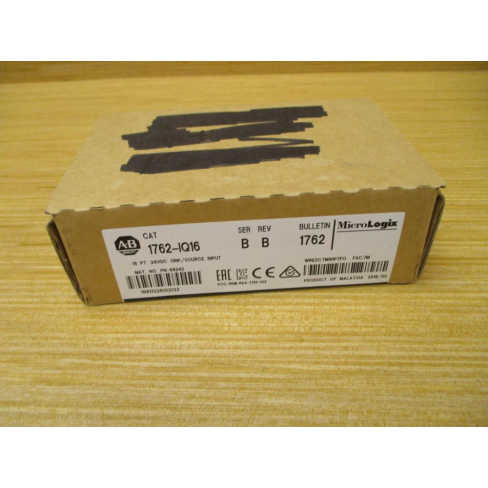 Allen Bradley 1762-IQ16 Input Module 1762IQ16 Ser. B. Rev. B Allen Bradley 1762-IQ16 Input Module 1762IQ16 Ser. B. Rev. B