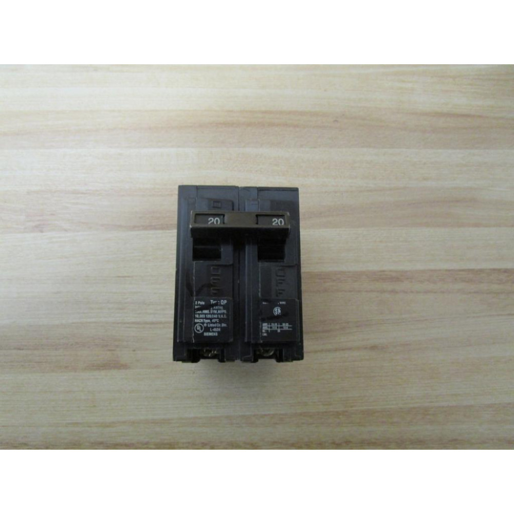 Siemens Q220 Circuit Breaker 20A 2 Pole - Used