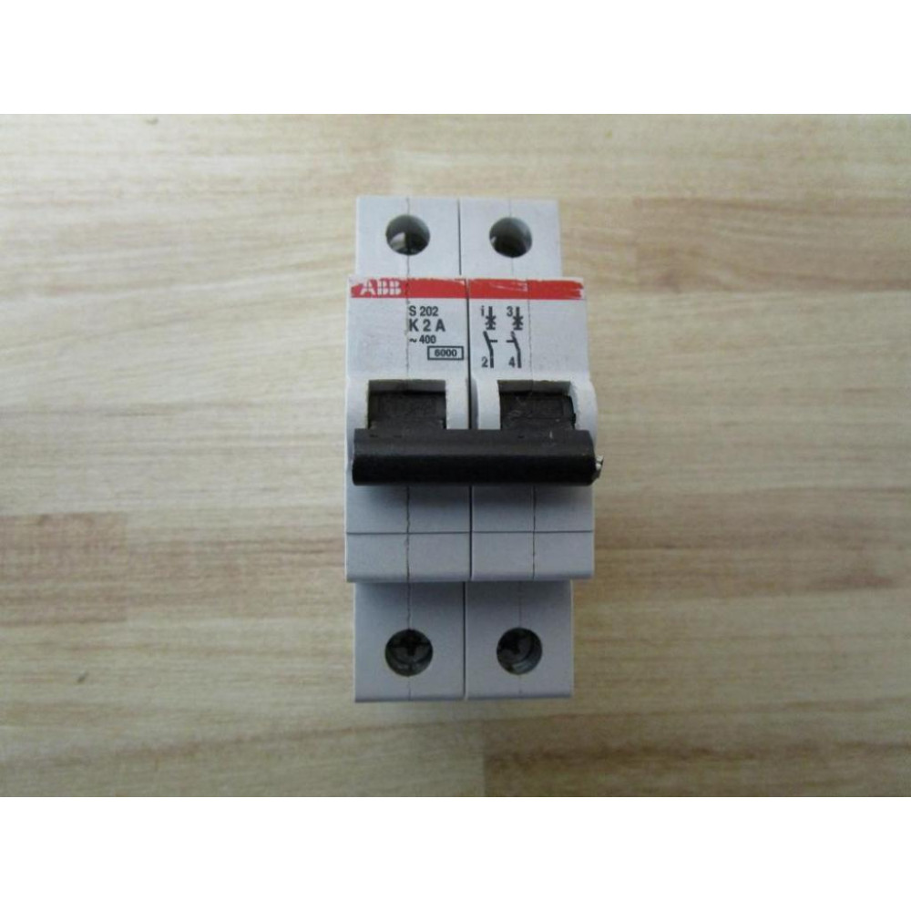 ABB S202-K2A Circuit Breaker S202-K2 (Pack of 2) - Used