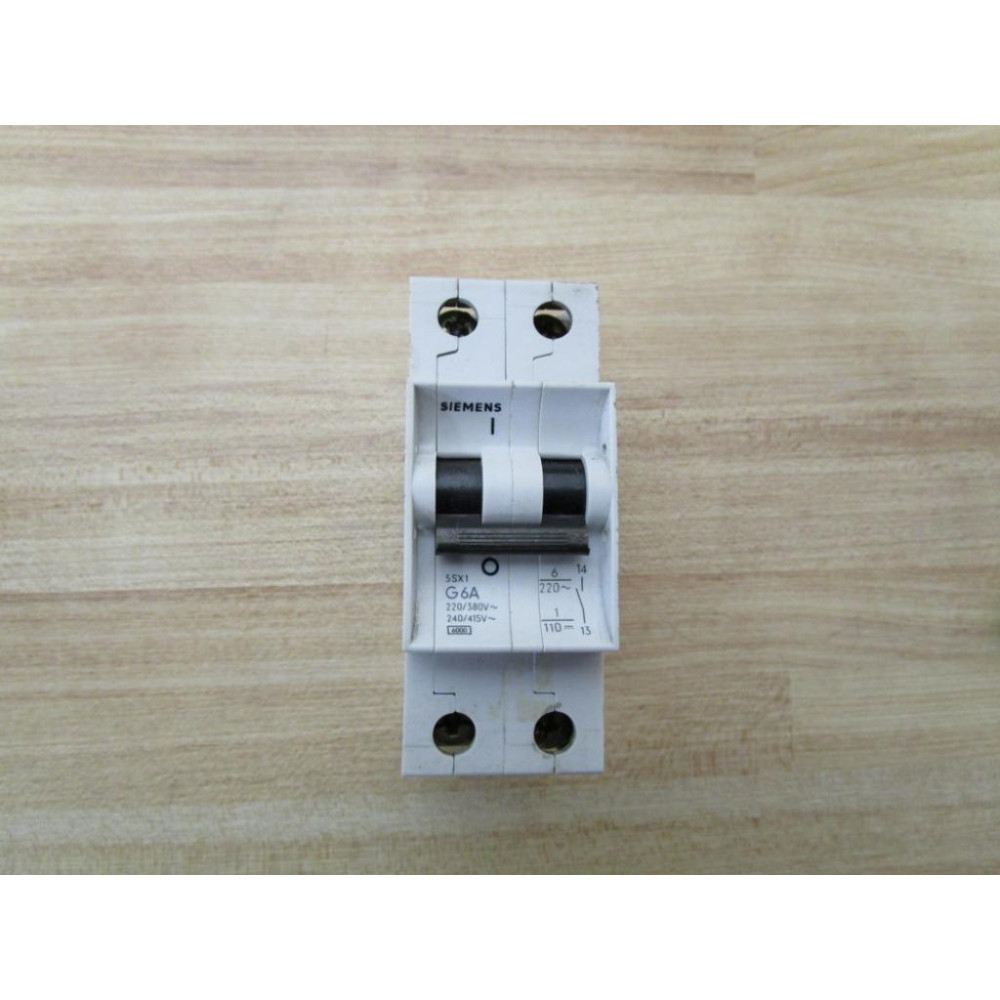 Siemens 5SX1 G6A Circuit Breaker - Used