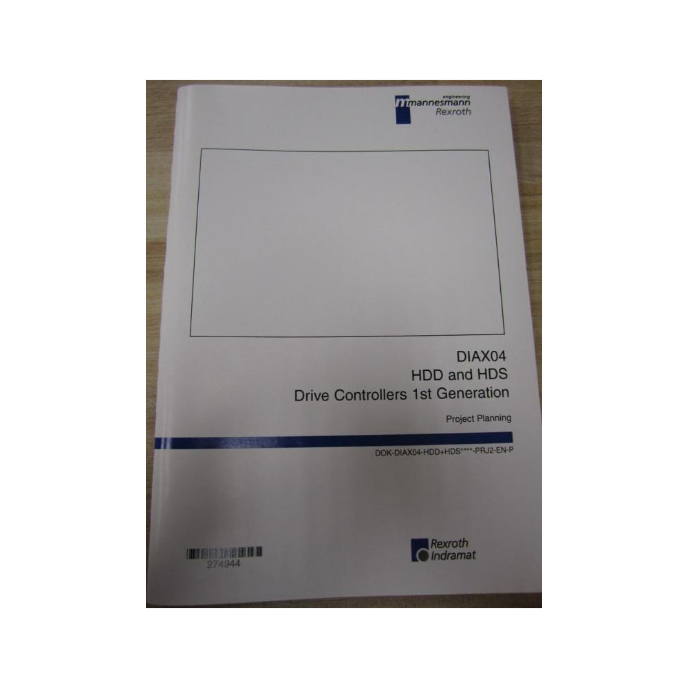 Rexroth 274944 Manual DIAX04 HDD And HDS