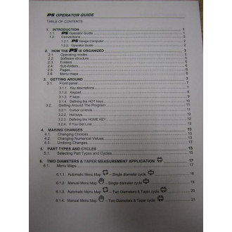 Marposs UD2930071UC P5 Operator Guide