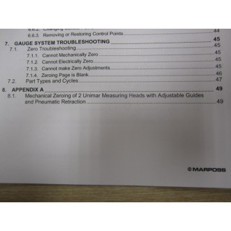 Marposs UD2930071UC P5 Operator Guide