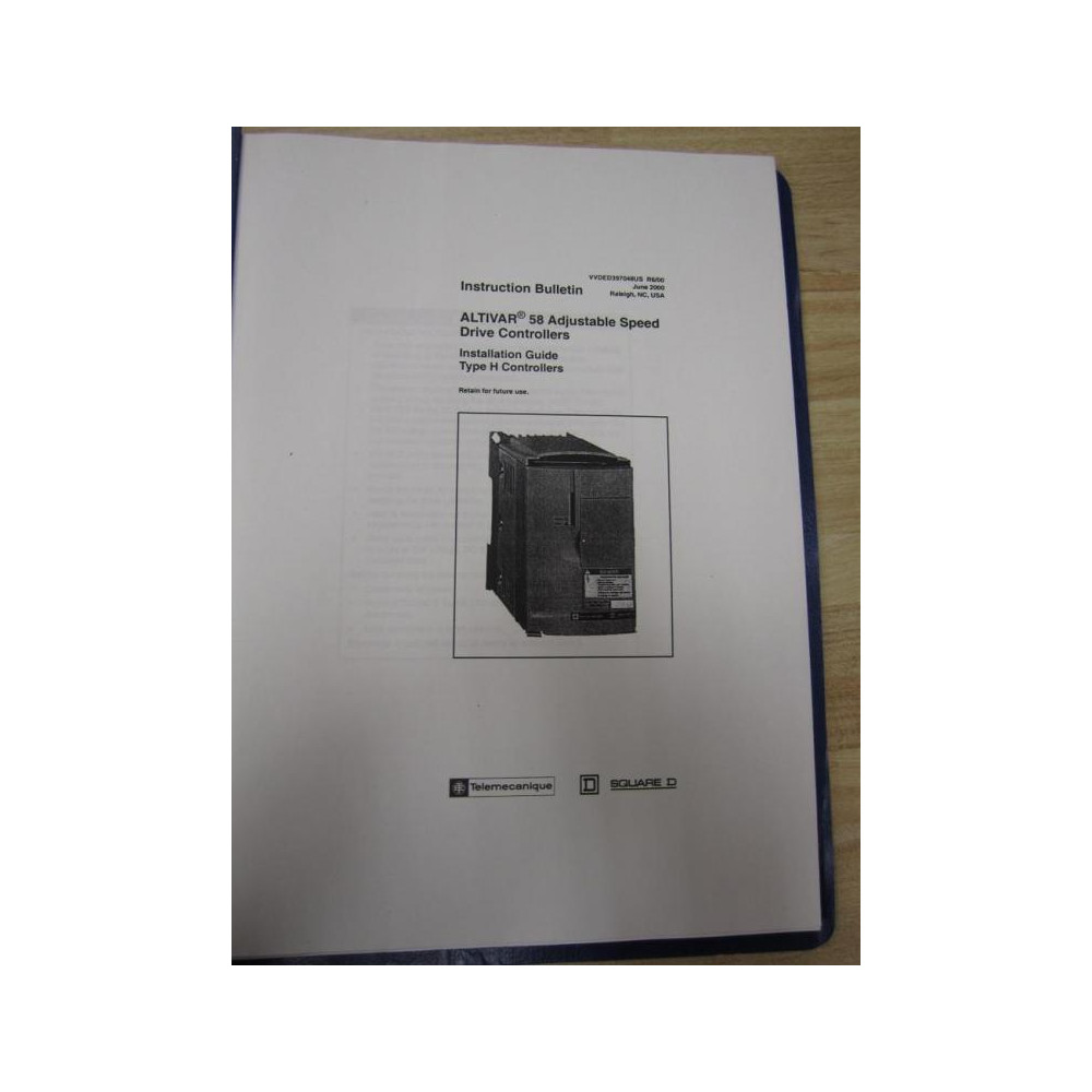 Telemecanique VVDED397048US Installation Guide Altivar 58