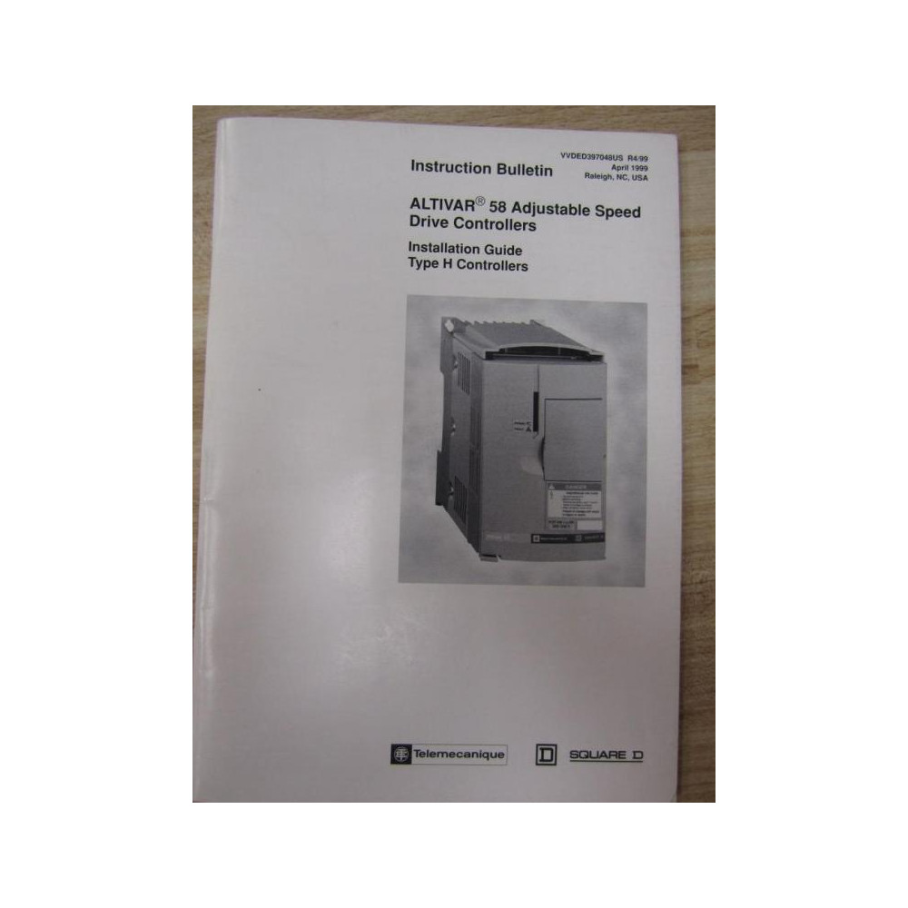 Square D VVDED397048US Manual ALTIVAR 58