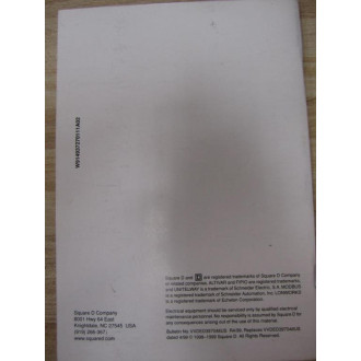 Square D VVDED397048US Manual ALTIVAR 58