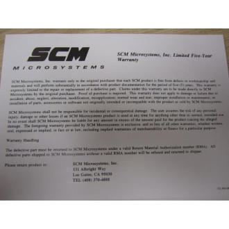 SCM Microsystems 855-0001-01 Manual