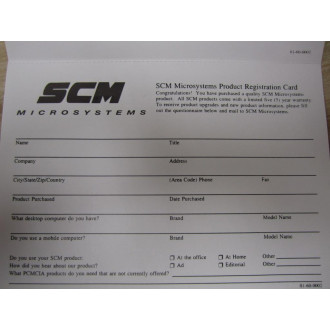 SCM Microsystems 855-0001-01 Manual