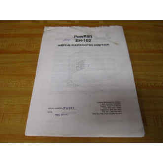 Langley EH-102 EH102 RowRlift Stationary Operating Manual - Used