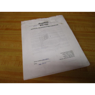 Langley EH-102 EH102 RowRlift Stationary Operating Manual - Used