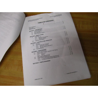 Langley EH-102 EH102 RowRlift Stationary Operating Manual - Used