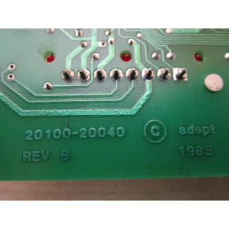 Adept Technology 10100-20040 Circuit Board 20100-20040 - Used