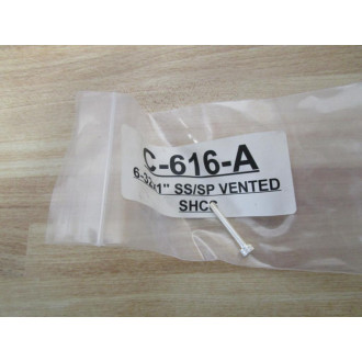 UC Components C-616-A SSSP Vented Screw SHCS (Pack of 5) - New No Box
