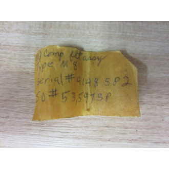 Waukee Type M8 Comp Float Assembly 4148. S.P.3 - New No Box