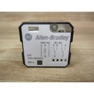 Allen Bradley 700-HB32A1-120VAC Relay 700-HB32A1-120V AC Ser. D - Used