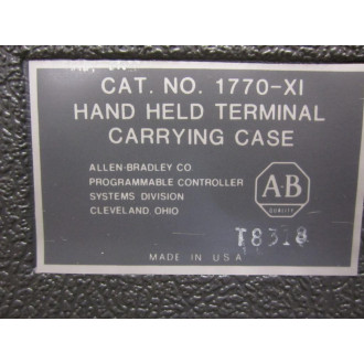 Allen Bradley 1770-T11 Hand Held Terminal wCase 1770-XI - Used