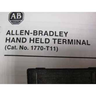 Allen Bradley 1770-T11 Hand Held Terminal wCase 1770-XI - Used