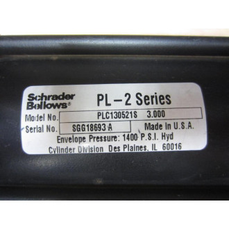 Schrader Bellows PLC130521S 3.000 Hydraulic Cylinder - New No Box