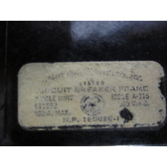 General Electric I93EIIOPI Circuit Breaker 193E110P1 - Used