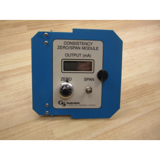 GS Dezurik 1222547C Consistency Zero Span Module 1222547C - Refurbished