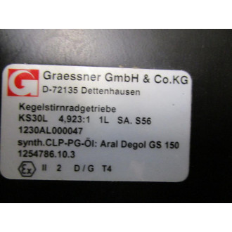 Dettenhausen D-72135 Gear Reducer