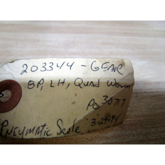 203344 Worm Gear  203344 - New No Box